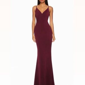 bhldn high-neck ruffle printed organza maxi dress BHLDN High-Neck Printed Chiffon Maxi Dress